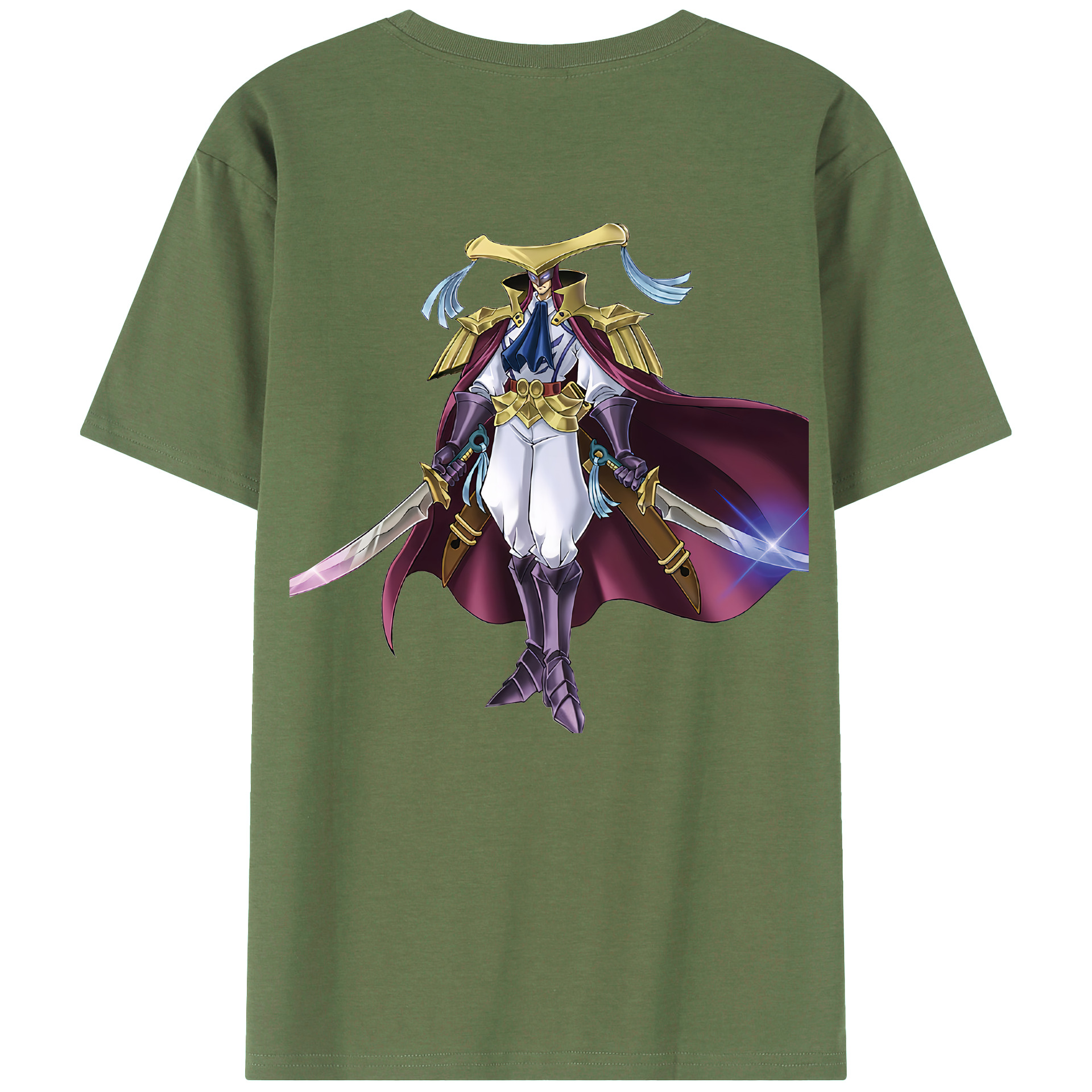（画像用） 遊☆戯☆王 Yu-Gi-Oh! 綿100％ メンズ半袖Tシャツ（バックプリント） 通気性